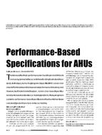 Performance-Based Specifications for AHUs