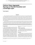 Buildings XI Conference — Cellular Glass Aggregate Serving as Thermal Insulation and a Drainage Layer