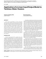 LV-11-003 — Application of a Linear Input/Output Model to Tankless Water Heaters