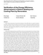 LV-11-C017 — Verification of the Energy Efficiency Advancement in District Heating and Cooling Plant by Renovation