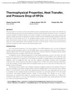 Thermophysical Properties, Heat Transfer, and Pressure Drop of HFOs