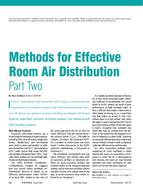 Methods for Effective Room Air Distribution: Part 2