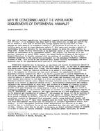 BO-75-08-1 — Why Be Concerned about the Ventilation Requirements of Experimental Animals?