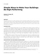 AT-15-C068 — Simple Ways to Make Your Buildings Be High Performing