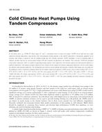 OR-16-C039 — Cold Climate Heat Pumps Using Tandem Compressors