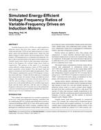 ST-16-016 — Simulated Energy-Efficient Voltage-Frequency Ratios of Variable-Frequency Drives on Induction Motors