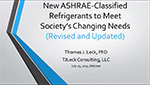 New ASHRAE-Classified Refrigerants to Meet Society's Changing Needs