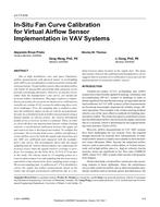 LV-17-019 — In-Situ Fan Curve Calibration for Virtual Airflow Sensor Implementation in VAV Systems