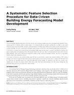 LB-17-C035 — A Systematic Feature Selection Procedure for Data-Driven Building Energy Forecasting Model Development