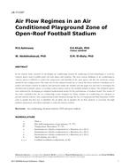 LB-17-C007 — Air Flow Regimes in an Air-Conditioned Playground Zone of Open-Roof Football Stadium