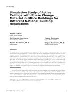 CH-18-C065 — Simulation Study of Active Ceilings with Phase Change Material in Office Buildings for Different National Building