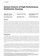 AT-19-C033 — Human Factors of High Performance Multifamily Housing