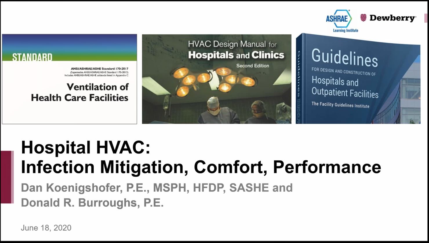 Hospital HVAC: Infection Mitigation, Comfort, Performance