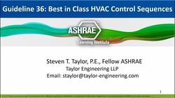 Guideline 36: Best in Class HVAC Control Sequences