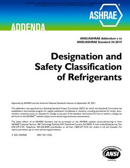 ASHRAE 34-2019 Addendum z