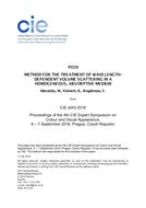 METHOD FOR THE TREATMENT OF WAVELENGTH-DEPENDENT VOLUME SCATTERING IN A HOMOGENEOUS, ABSORPTIVE MEDIUM (PO19, Pages 319-324)