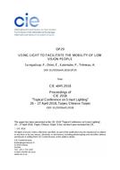 USING LIGHT TO FACILITATE THE MOBILITY OF LOW VISION PEOPLE (OP29, 181-190)
