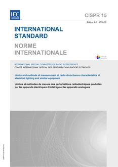 CISPR 15 Ed. 9.0 b:2018