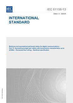 IEC 61156-13 Ed. 1.0 en:2023