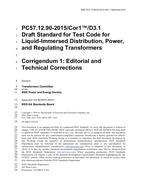 IEEE C57.12.90-2015/Cor 1-2017