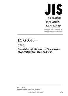JIS G 3318:2019