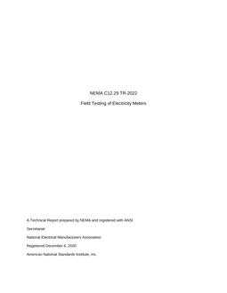 NEMA C12.29 TR-2022