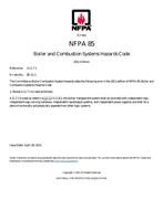 NFPA (Fire) 85 Errata 1