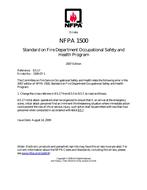 NFPA (Fire) 1500 Errata 1