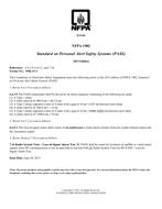NFPA (Fire) 1982 Errata 1