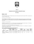 NFPA (Fire) 13 Errata 1