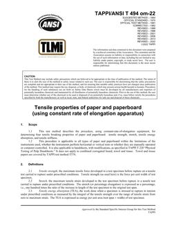 TAPPI T494 om-22